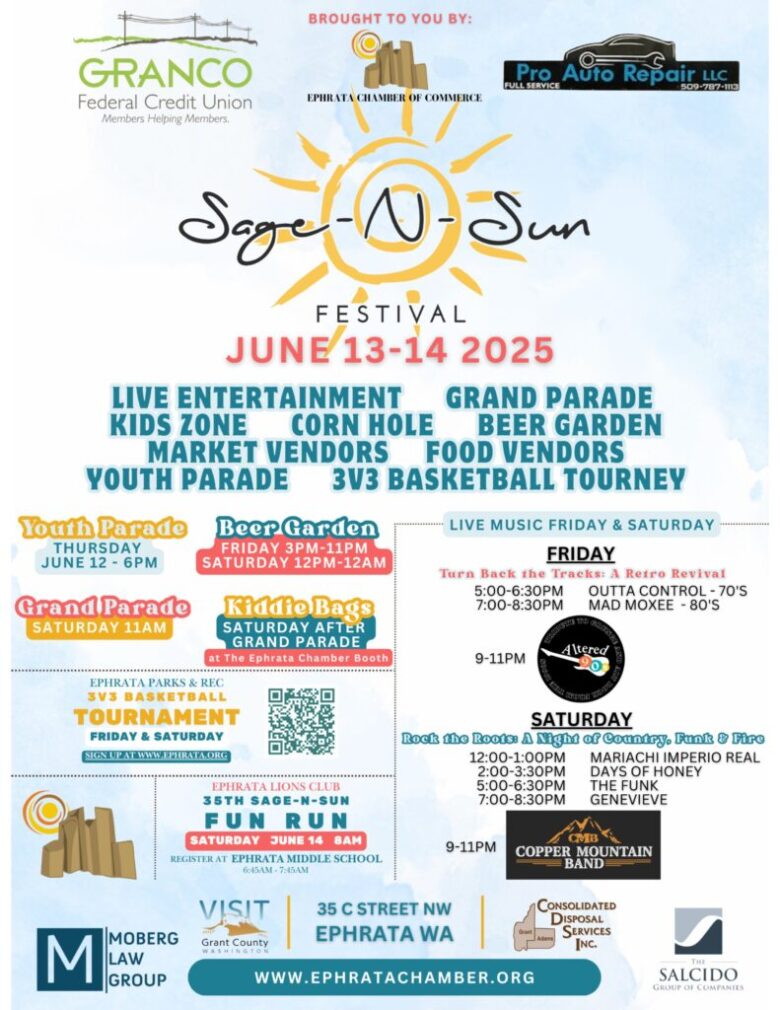 Sage N Sun Festival in Ephrata, WA